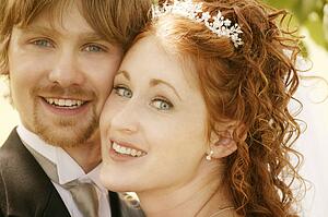 Newlyweds portrait