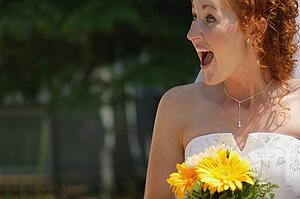 Bride's sense of humor