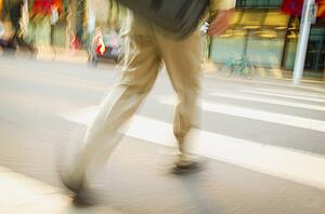 Crossing the street