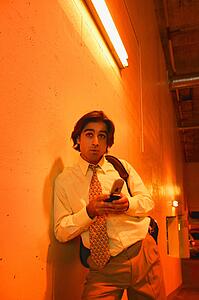 Man with cell phone