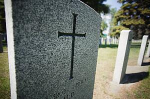 A graveyard