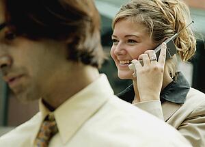 Woman on cell phone
