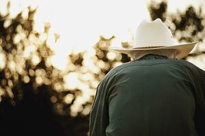 Man with cowboy hat