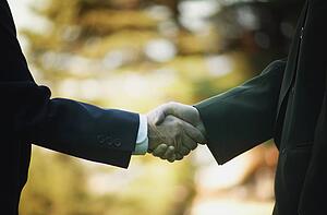 Businessman handshake