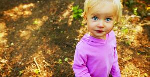 Toddler with big eyes