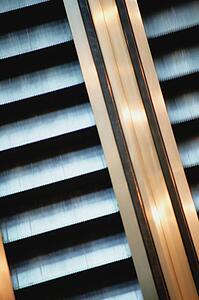 Escalator in a building