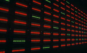 Digital time in binary code