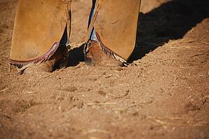 Cowboy's feet