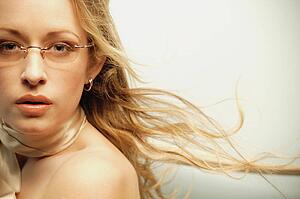 Woman with trendy glasses