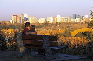 Couple enjoys the view