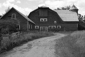 A barn on a farm