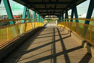 A small covered bridge