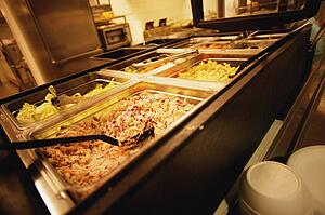 A warm buffet