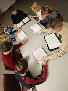 Young people's Bible study and prayer