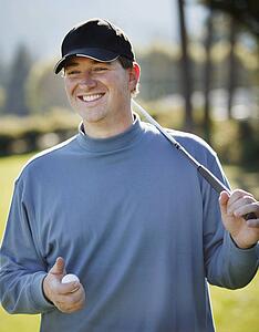 Portrait of a golfer