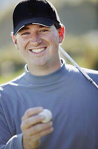 Portrait of a golfer