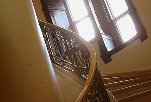 Staircase in a ritzy hotel