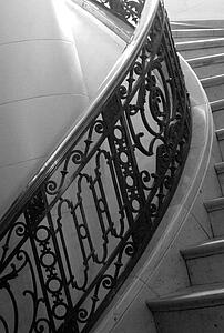 Staircase in a ritzy hotel
