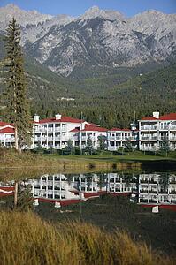 A resort on a golf course