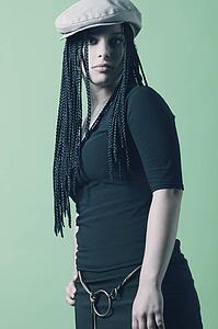 Woman with braids