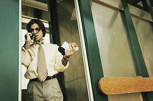 Businessman on the phone