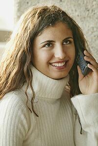 Woman with cell phone