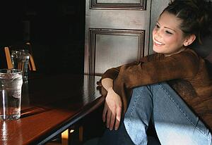 Woman at a restaurant