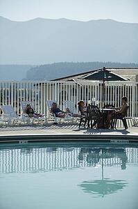 Swimming pool with a view
