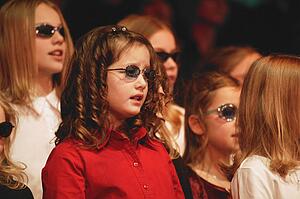A choir of children
