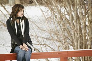 Woman with a scarf