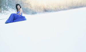 Woman in winter
