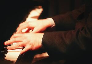 Playing the piano