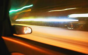 Vehicle in motion