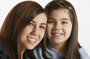 Portrait of two girls