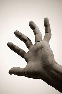 Hand of Statue Rome Italy