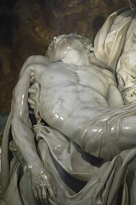 Pieta marble sculpture by Michelangelo (1499) St Peter's Basilica Vatican city Rome Italy 