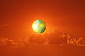 Globe in the sky