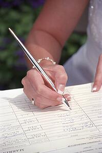 Bride singing register