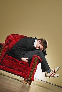 Man sitting on a chair