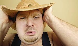 A cowboy's expression