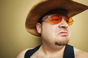 A cowboy's expression