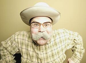 A man with moustache
