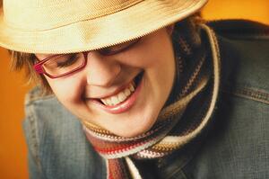 Woman with hat