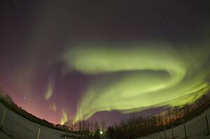 Northern lights Edmonton Alberta Canada