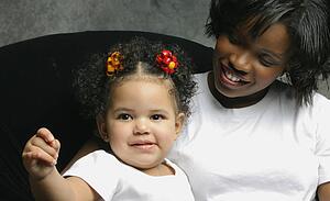 Portrait of a mother and child