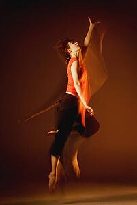 Woman dances
