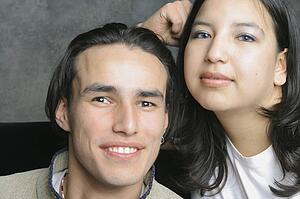 Portrait of a young adult couple