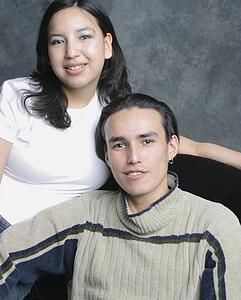 Portrait of a young adult couple