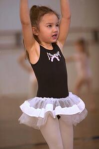 Child practicing ballet