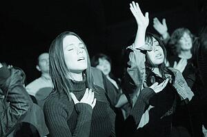 A group of worshippers
